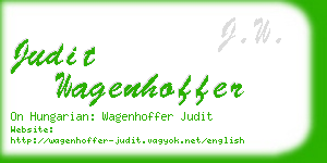 judit wagenhoffer business card